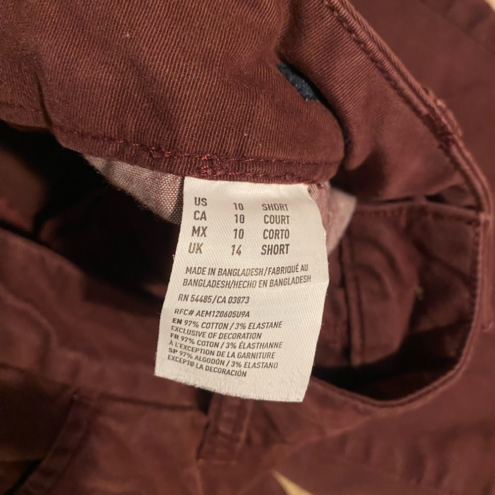 Women’s Burgundy Pants American Eagle - Picture 3 of 3